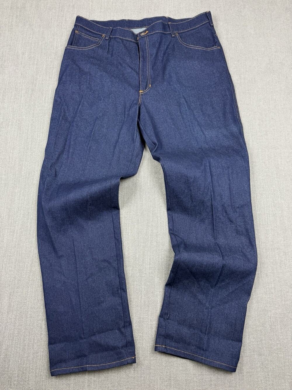 Haband Men’s Jeans 42x34 Dark Wash Straight Leg Denim Made USA Vintage